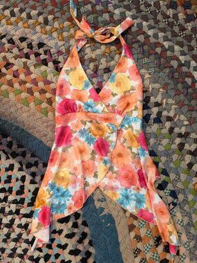 Roomates California Brand #Babydoll Style Floral Top